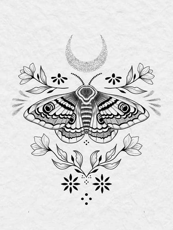 Discover more than 72 luna moth tattoos best - in.coedo.com.vn
