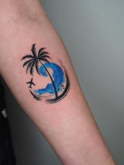 Palm Tree Tattoo Ideas 2023 → Tracesofmybody.com → Best Tattoo Ideas