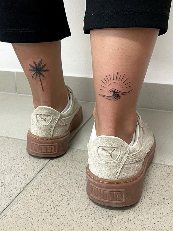 Tattoo tagged with dots woman star fox mountain landscape tree line   inkedappcom